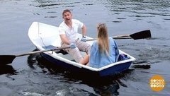 Дмитрий Талабуев катает девушку на лодке. Доброе утро. Фрагмент выпуска от 20.06.2019