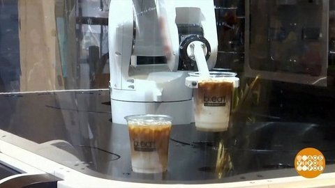 В мире. Робот-бариста. Доброе утро. Фрагмент выпуска от 24.06.2019