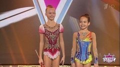 Артистичные гимнастки Софья Никеева и София Погорелова. Лучше всех! Фрагмент выпуска от 30.06.2019