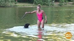 Одна в реке, не считая собаки. Доброе утро. Фрагмент выпуска от 26.07.2019