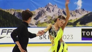 Екатерина Каташинская — Александр Васькович. Произвольный танец. Танцы. Grand Prix de Courchevel. Гран-при по фигурному катанию среди юниоров 2019/20