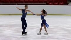 Диана Дэвис и Глеб Смолкин — вторые на Гран-при США. Произвольный танец. Танцы. Гран-при США. Гран-при по фигурному катанию среди юниоров 2019/20