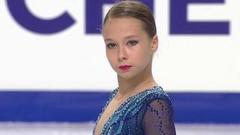 Ксения Синицына. Короткая программа. Девушки. Гран-при России. Гран-при по фигурному катанию среди юниоров 2019/20