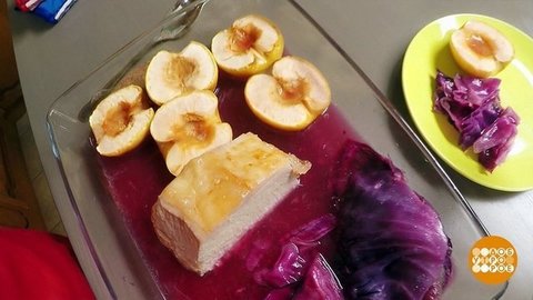 Свинина с яблоками от Марии Суровой. Доброе утро. Фрагмент выпуска от 19.09.2019
