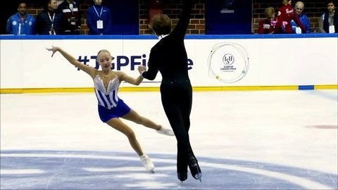 Анна Щеглова — Илья Калашников. Короткая программа. Пары. Baltic Cup. Гран-при по фигурному катанию среди юниоров 2019/20