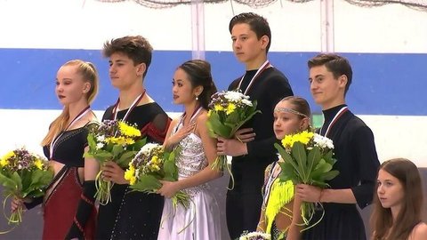 Церемония награждения. Танцы. Baltic Cup. Гран-при по фигурному катанию среди юниоров 2019/20