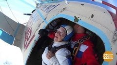 В 95 лет — с парашютом и аквалангом! Доброе утро. Фрагмент выпуска от 01.10.2019