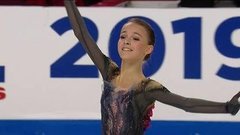 Анна Щербакова. Короткая программа. Женщины. Skate America. Гран-при по фигурному катанию 2019/20