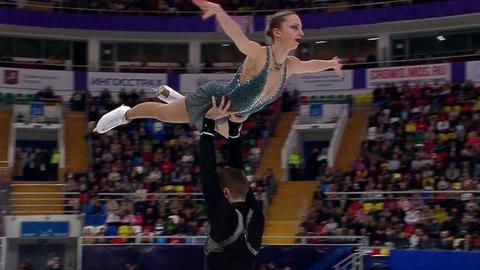 Александра Бойкова и Дмитрий Козловский выиграли золото в соревнованиях спортивных пар! Произвольная программа. Пары. Rostelecom Cup. Гран-при по фигурному катанию 2019/20
