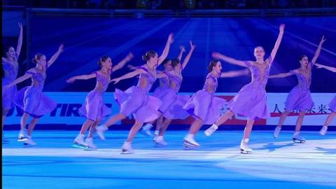Команда по синхронному катанию «Crystal Ice». Показательные выступления. Rostelecom Cup. Гран-при по фигурному катанию 2019/20