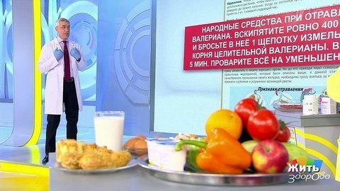 Лечусь по Интернету: пищевое отравление. Жить здорово! Фрагмент выпуска от 09.12.2019