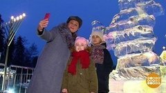 Фестиваль ледяных скульптур в «Сокольниках». Доброе утро. Фрагмент выпуска от 25.12.2019