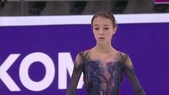 Анна Щербакова. Тренировка. Короткая программа. Женщины. Чемпионат России по фигурному катанию 2020