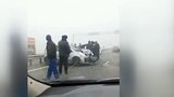 25 машин столкнулись на трассе в Адыгее из-за тумана и гололеда