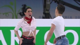 Шарлен Гиньяр — Марко Фаббри. Ритм-танец. Танцы. Чемпионат Европы по фигурному катанию 2020
