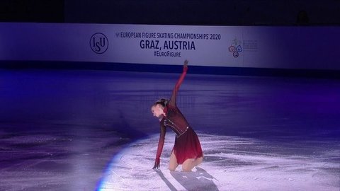 Анна Щербакова. Показательные выступления. Чемпионат Европы по фигурному катанию 2020