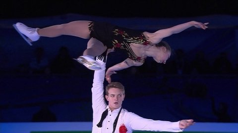 Александра Бойкова — Дмитрий Козловский. Показательные выступления. Чемпионат Европы по фигурному катанию 2020