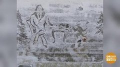 Дворник, который рисует на снегу. Доброе утро. Фрагмент выпуска от 27.01.2020