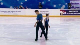 Юлия Артемьева — Михаил Назарычев. Произвольная программа. Пары. Первенство России по фигурному катанию среди юниоров 2020