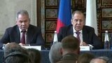 Сергей Шойгу и Сергей Лавров провели встречу в формате «два плюс два» с коллегами из Италии