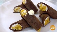 Сладкие роллы из блинов. Доброе утро. Фрагмент выпуска от 27.02.2020