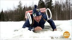 Дмитрий Талабуев и его спасательные санки. Доброе утро. Фрагмент выпуска от 27.02.2020
