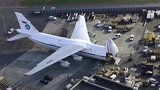 В Нью-Йорке ночью приземлился военно-транспортный самолет России Ан-124 «Руслан»