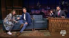 Юлия Топольницкая и Игорь Чехов. Вечерний Ургант. 1296 выпуск от 27.04.2020