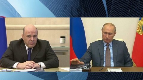 Владимир Путин ознакомился с мерами по восстановлению экономики, которые подготовило правительство