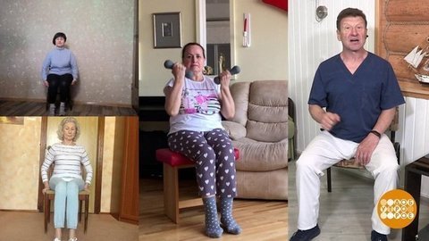Сидим и тренируемся. Доброе утро. Фрагмент выпуска от 10.06.2020