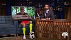 Встреча с Денисом Поповым на безопасном расстоянии. Вечерний Ургант. Фрагмент выпуска от 22.06.2020