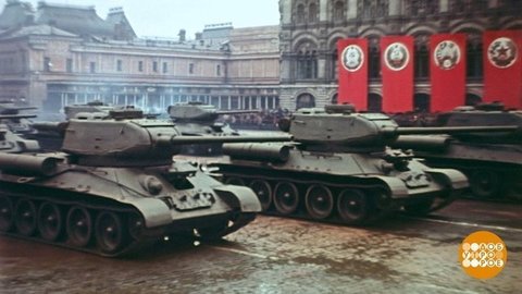 Как снимали Парад Победы 1945 года. Праздничный канал. Фрагмент выпуска от 24.06.2020