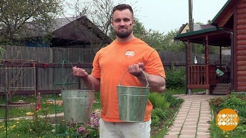 Гимнастика с ведрами. Доброе утро. Фрагмент выпуска от 09.07.2020
