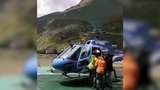 В Кабардино-Балкарии сотрудники МЧС на вертолете эвакуировали альпиниста