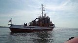 В Балтийском море проходит работа по разминированию затонувшей немецкой баржи