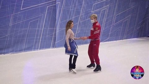 Вячеслав Чепурченко и Яна Хохлова. Тренировка. Ледниковый период 2020. Фрагмент