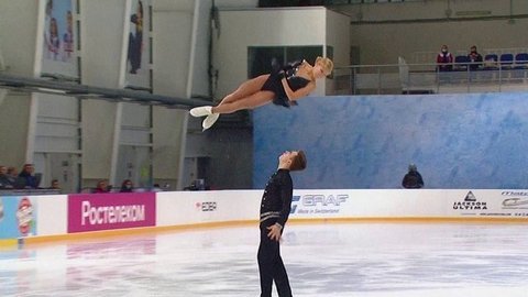 Анастасия Мухортова — Дмитрий Евгеньев. Короткая программа. Кубок России по фигурному катанию 2020/21