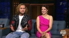 Фигуристка Екатерина Боброва и певец Влад Соколовский о шоу "Ледниковый период". Вечерний Ургант