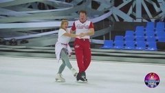 Ирина Пегова и Алексей Тихонов. Тренировка. Ледниковый период 2020. Фрагмент
