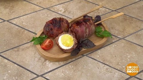 Яйцо в мясной шубе. Доброе утро. Фрагмент