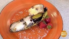 Десерт в банановой кожуре. Доброе утро. Фрагмент