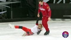 Ирина Пегова и Алексей Тихонов. Тренировка. Ледниковый период 2020. Фрагмент