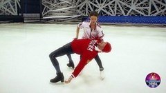 Регина Тодоренко и Роман Костомаров. Тренировка. Ледниковый период 2020. Фрагмент