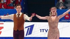 Анастасия Скопцова — Кирилл Алешин. Ритм-танец. Чемпионат России по фигурному катанию 2021