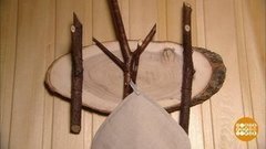 Вешалка из веток от Ольги Никишичевой. Доброе утро. Фрагмент