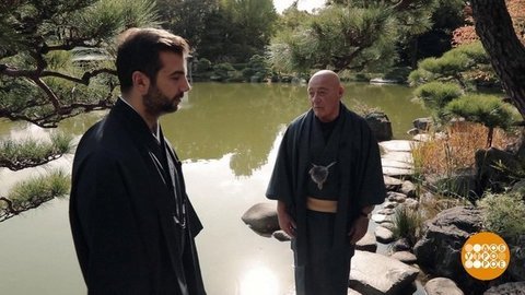 Владимир Познер и Иван Ургант на пути самурая. Доброе утро. Фрагмент