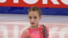 Софья Акатьева. Короткая программа. Первенство России по фигурному катанию среди юниоров 2021