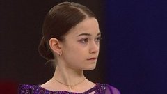 Аделия Петросян. Короткая программа. Первенство России по фигурному катанию среди юниоров 2021