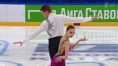 Александра Бойкова — Дмитрий Козловский. Произвольная программа. Кубок Первого канала по фигурному катанию 2021