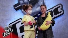 «Согласна зачитать рэп, ведь я в команде Басты». Елизавета Хенкина. Интервью после Слепых прослушиваний. Голос.Дети-8